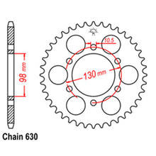 Load image into Gallery viewer, REAR SPROCKET - STEEL 630P