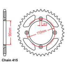 Load image into Gallery viewer, REAR SPROCKET - STEEL  415P