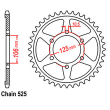 Load image into Gallery viewer, REAR SPROCKET - STEEL 525P (Part 2)