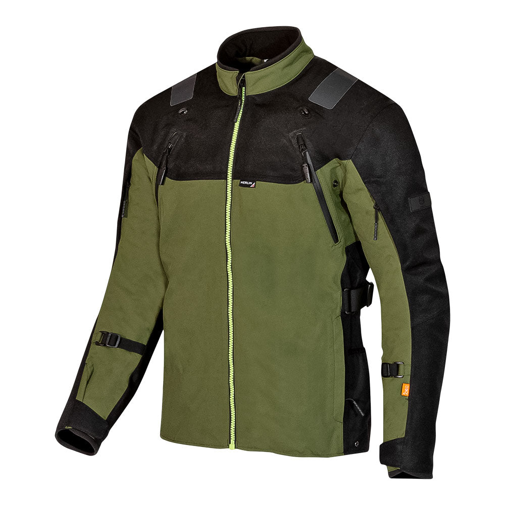 Merlin Jacket Navar Laminated D3O Black/Dark Green S 102010