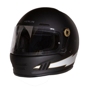 Merlin Helmet Revival Flash Matt Black 2XL