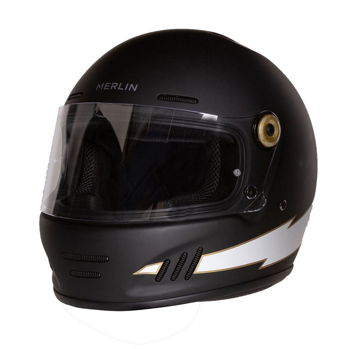 Merlin Helmet Revival Flash Matt Black 2XL