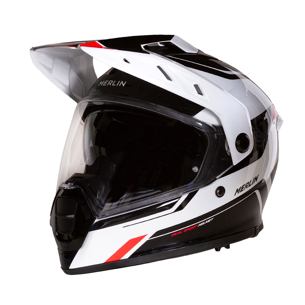 Merlin Helmet Torres Block Wht/Red 2XL