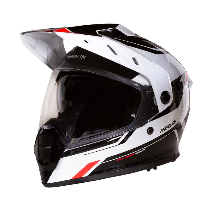 Merlin Helmet Torres Block Wht/Red 2XL