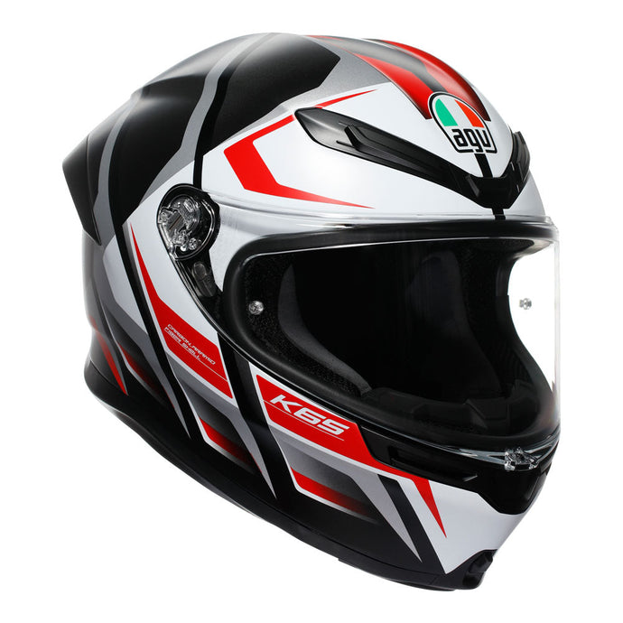 AGV K6S KARVE BLACK WHITE RED S
