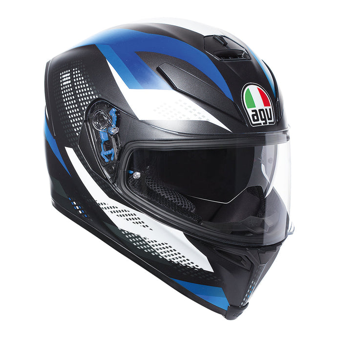Z - AGV K5 S - MARBLE MATT BLK/WHT/BL  S ( 0041A2HY 037 005 )