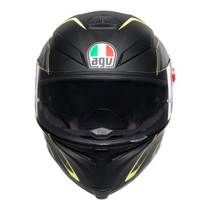 Z - AGV K5 S TORNADO MATT BLACK/YELLOW FLUO MS (0041A2HY039006)