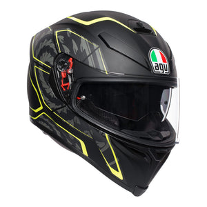 Z - AGV K5 S TORNADO MATT BLACK/YELLOW FLUO S (0041A2HY039005)