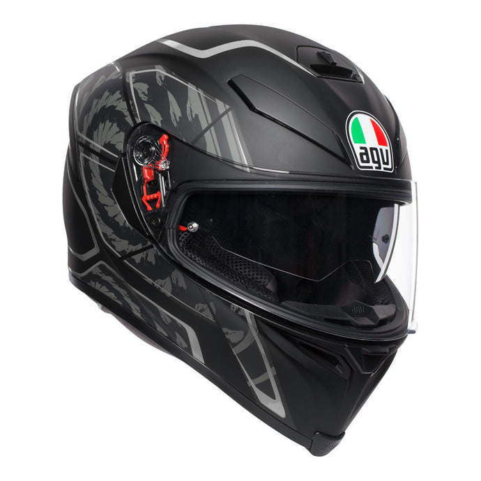 Z - AGV K5 S TORNADO MATT BLACK/SILVER XS (0041A2HY040004)