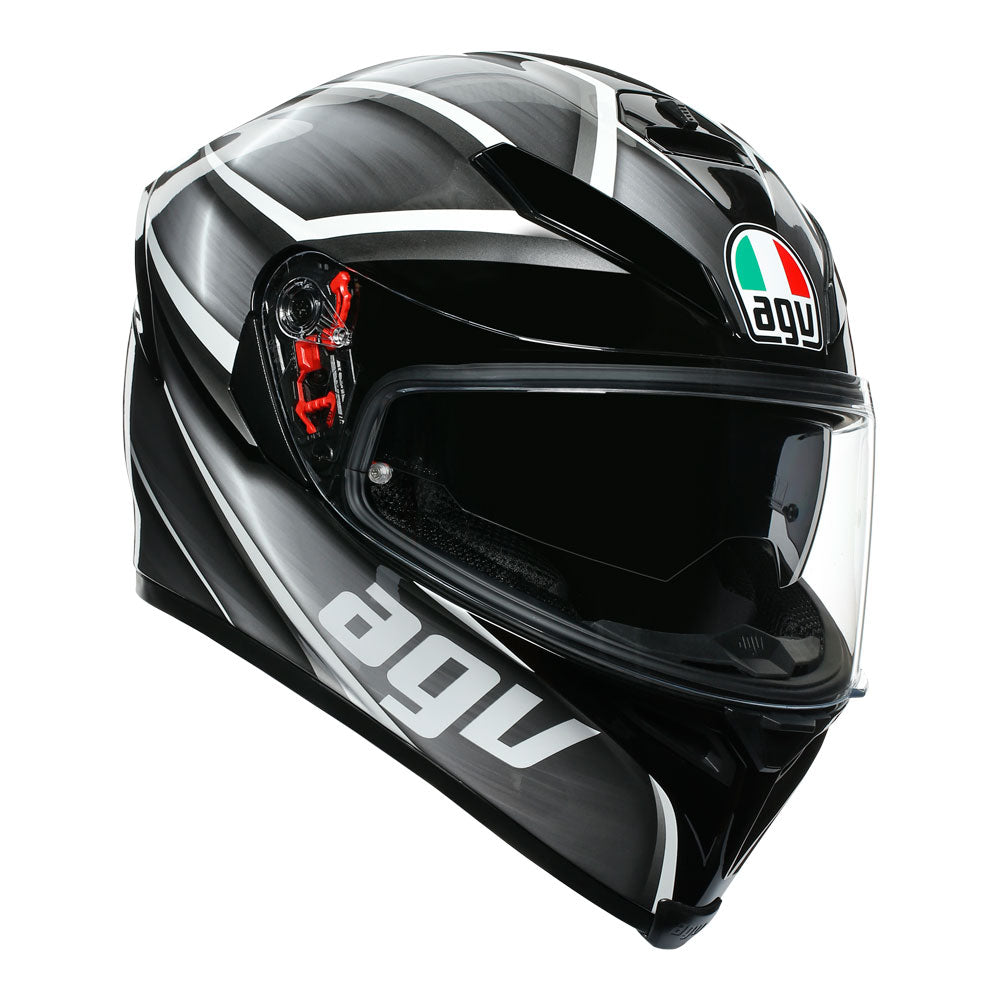 Z - AGV K5 S TEMPEST BLACK/SILVER S (210041A2MY051)