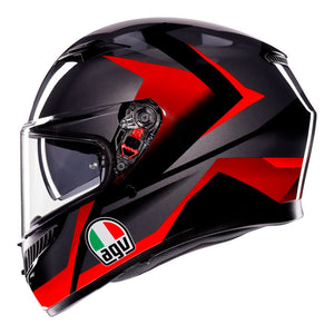 AGV K3 STRIGA MATT BLACK GREY RED M