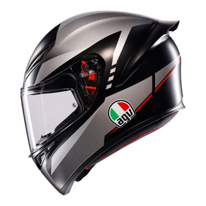 (NEW) AGV K1S LAP MATT BLACK GREY RED L