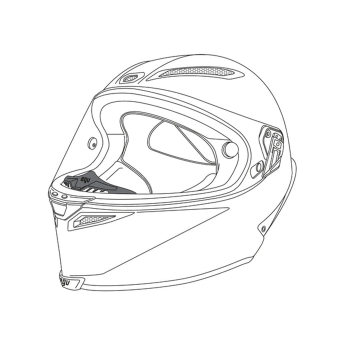AGV BREATH DEFLECTOR  PISTA GP R 20KIT60200999