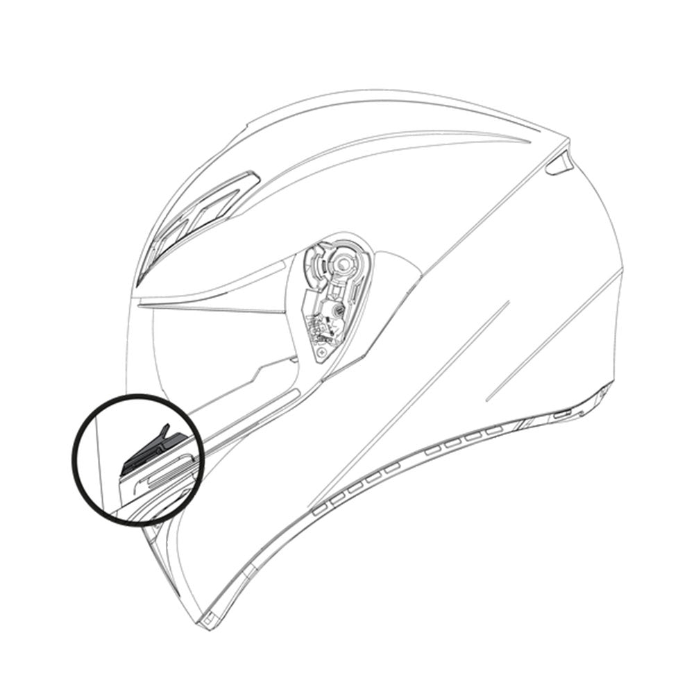 Z - AGV BREATH DEFLECTOR - K1,K3 Sv,k5s  20KIT03014999