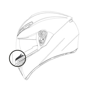 Z - AGV BREATH DEFLECTOR - K1,K3 Sv,k5s  20KIT03014999