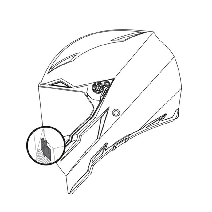 Z - AGV BREATH DEFLECTOR - AX-8 20KIT76025999