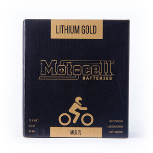 MOTOCELL LITHIUM GOLD - MLG7L 24WH  CN8