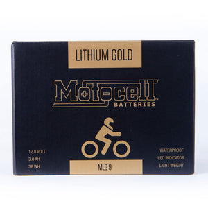 MOTOCELL LITHIUM GOLD - MLG9 36WH  CN8