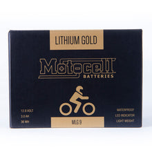 Load image into Gallery viewer, MOTOCELL LITHIUM GOLD - MLG9 36WH  CN8