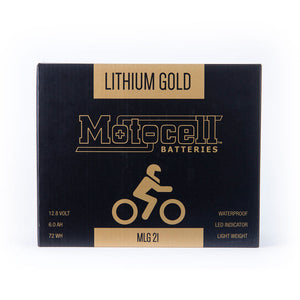MOTOCELL LITHIUM GOLD - MLG21 72WH    CN8