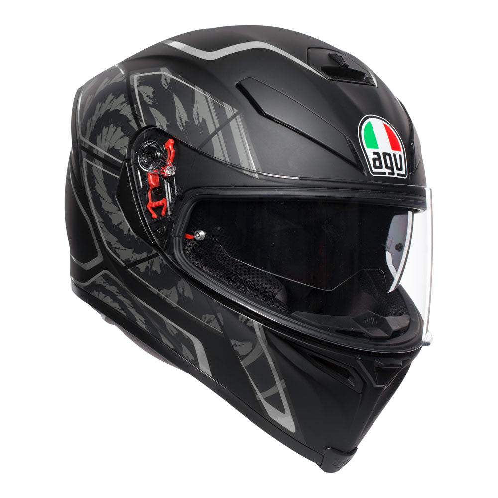 AGV K5-S TORNADO MATT BLACK/SILVER XS (0041A2HY040004)