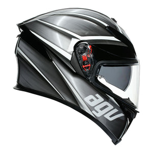 AGV K5S TEMPEST BLACK/SILVER ML (210041A2MY051)