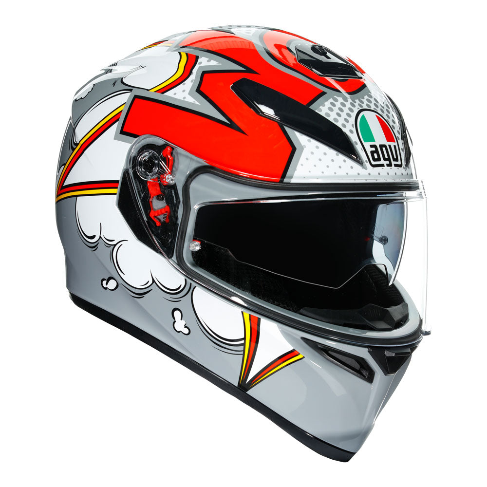 AGV K3SV BUBBLE GREY/WHITE S (210301A2MS058) – Contact Patch Performance Tyres