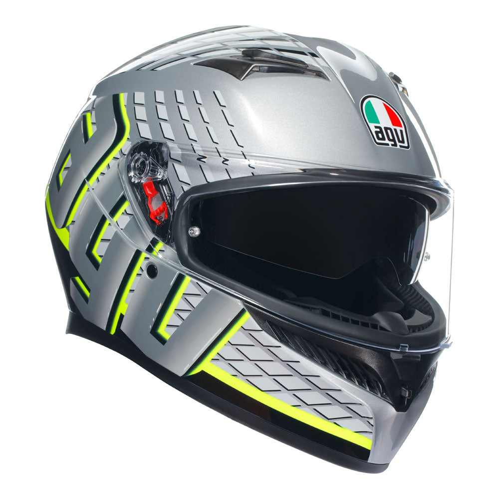 AGV K3 FORTIFY GREY/BLACK/YELLOW FLUO S
