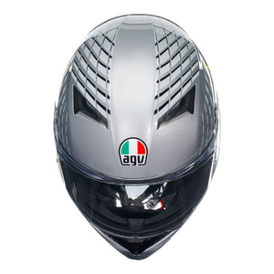 (NEW) AGV K3 FORTIFY GREY/BLACK/YELLOW FLUO