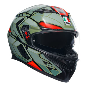 AGV K3 DECEPT MATT BLACK/GREEN/RED XS