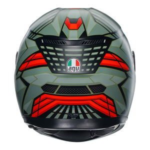 (NEW) AGV K3 DECEPT MATT BLACK/GREEN/RED XXL