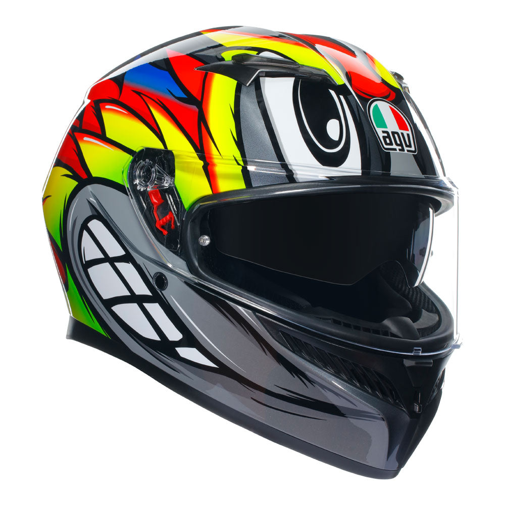 (NEW)AGV K3 BIRDY 2.0 GREY/YELLOW/RED XS