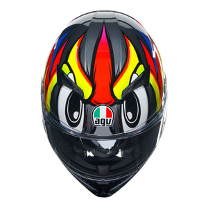 (NEW) AGV K3 BIRDY 2.0 GREY/YELLOW/RED