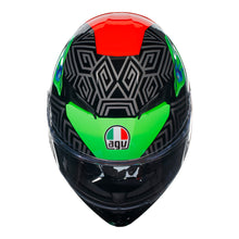 Load image into Gallery viewer, (NEW) AGV K3 KAMALEON BLACK/RED/GREEN