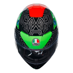 (NEW) AGV K3 KAMALEON BLACK/RED/GREEN