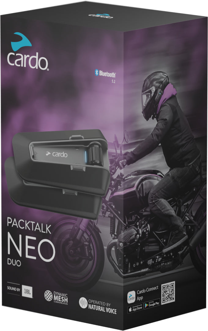 CARDO PACKTALK NEO DUO JBL Contact Patch Performance Tyres