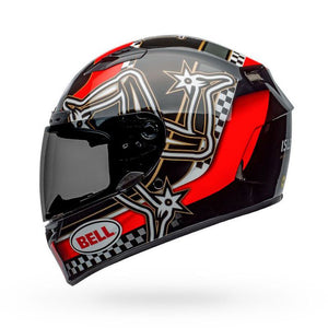 BELL QUALIFIER DLX MIPS ISLE OF MAN - RED/BLACK/WHITE